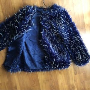 Blue Fur Jacket